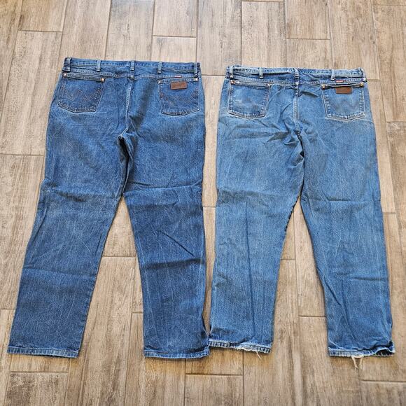 Wrangler Cowboy Cut Relaxed Fit Men’s Jeans 44×32 Lot of 2 Medium Wash Western - Picture 9 of 11